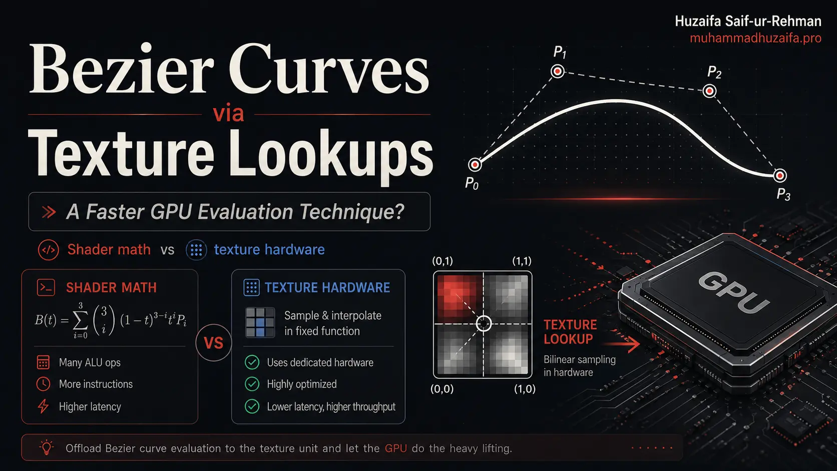 Evaluating Bezier Curves With GPU Texture Lookups