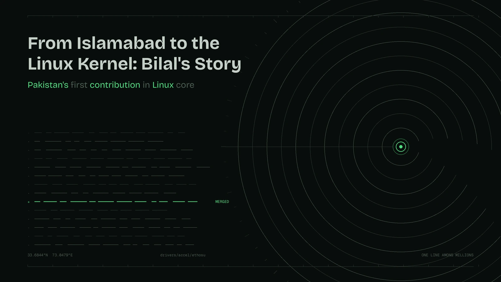 From Islamabad to the Linux Kernel: Bilal's Story