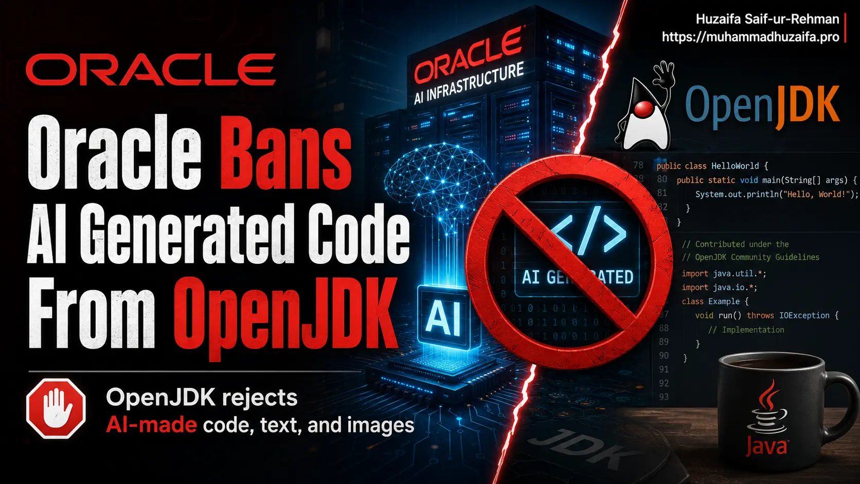 Oracle Bans AI Generated Code From OpenJDK